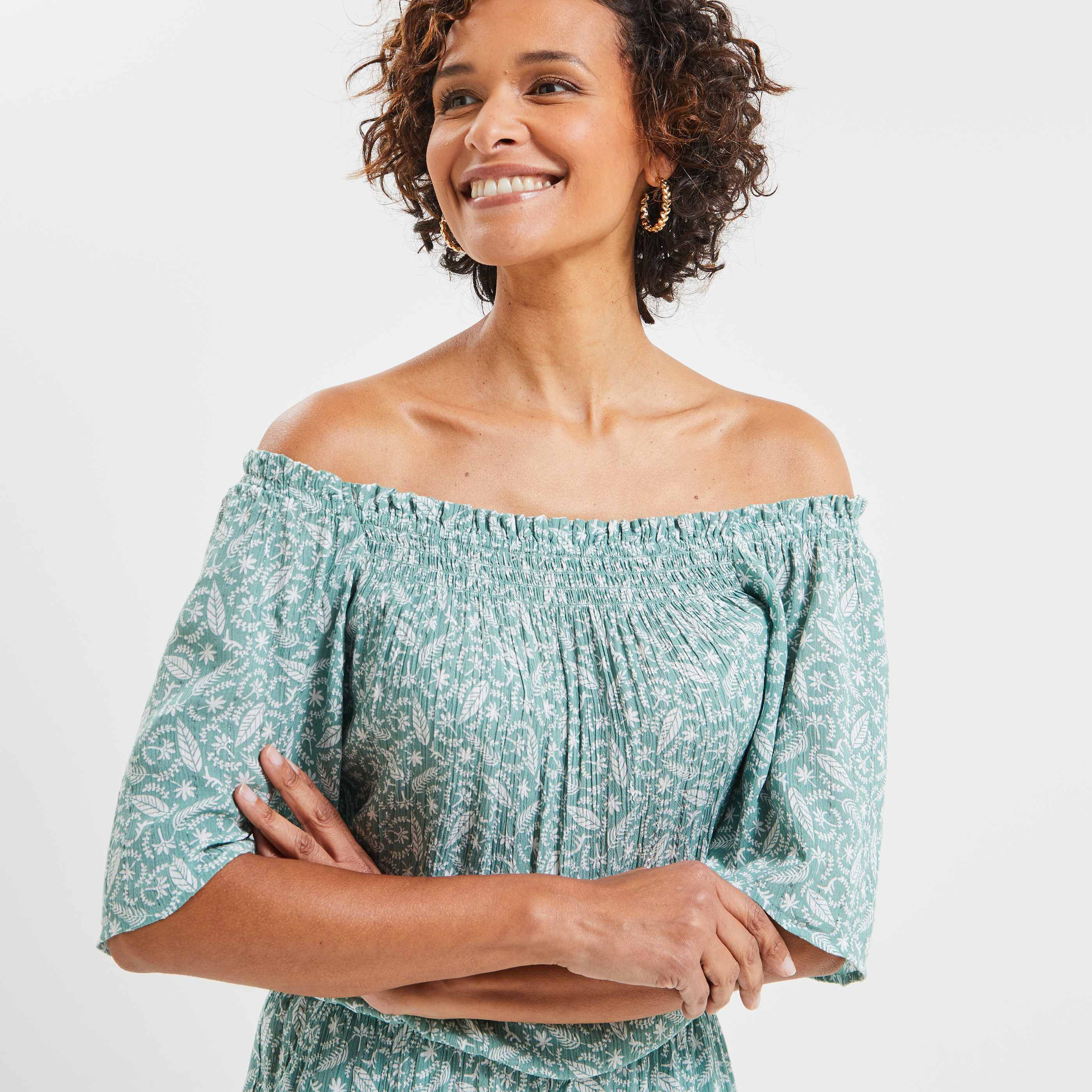 Combinaison imprimée femme - VERT CLAIR