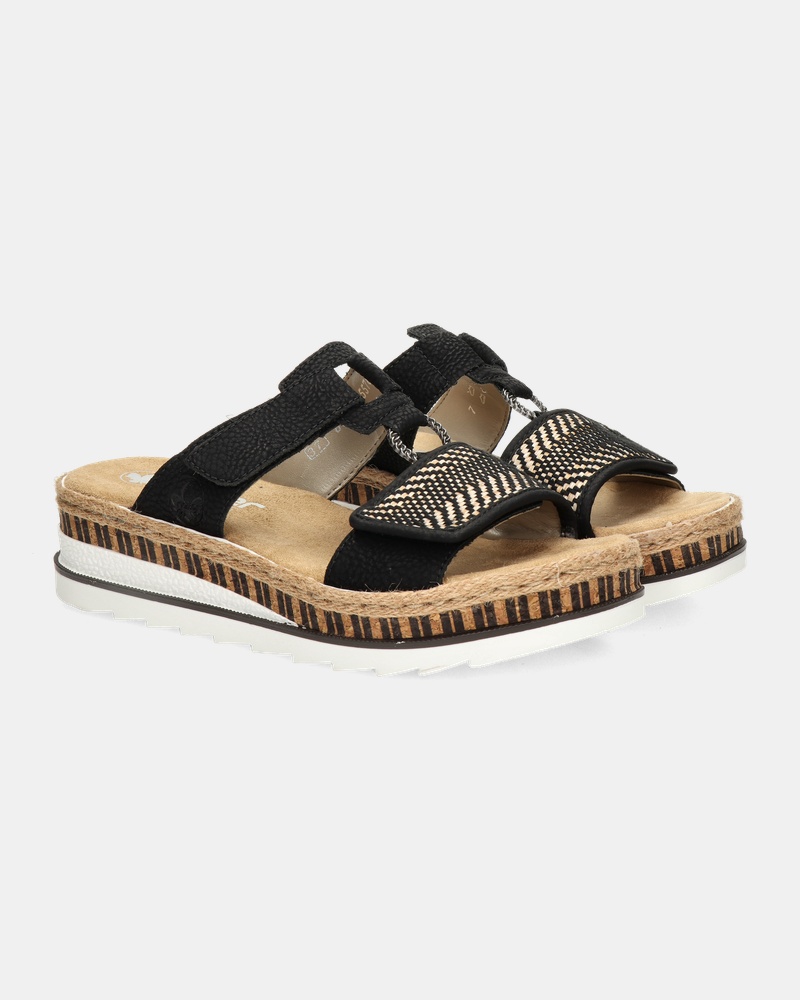 Rieker Sandalen  - zwart