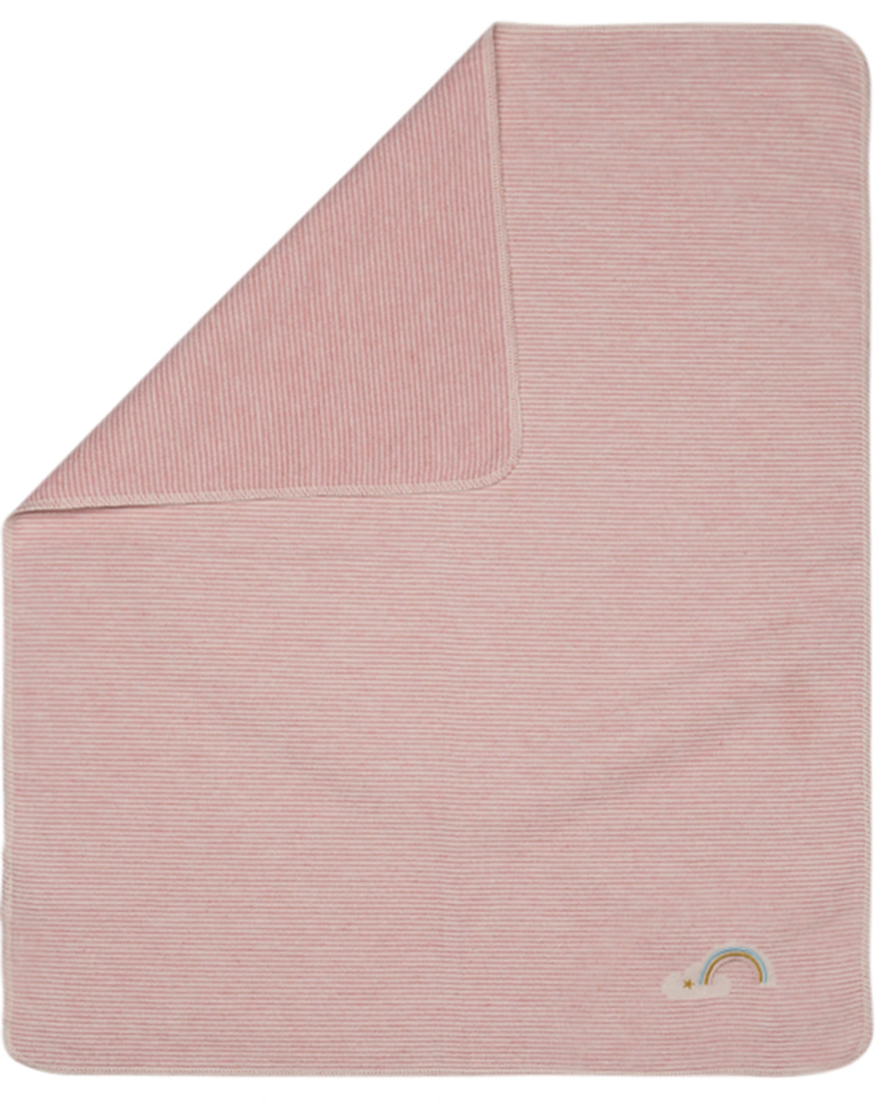 Babydecke JUWEL - REGENBOGEN (70x90) in rosa