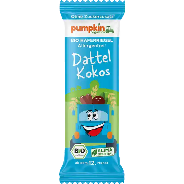 Bio Haferriegel mit Dattel & Kokosnuss