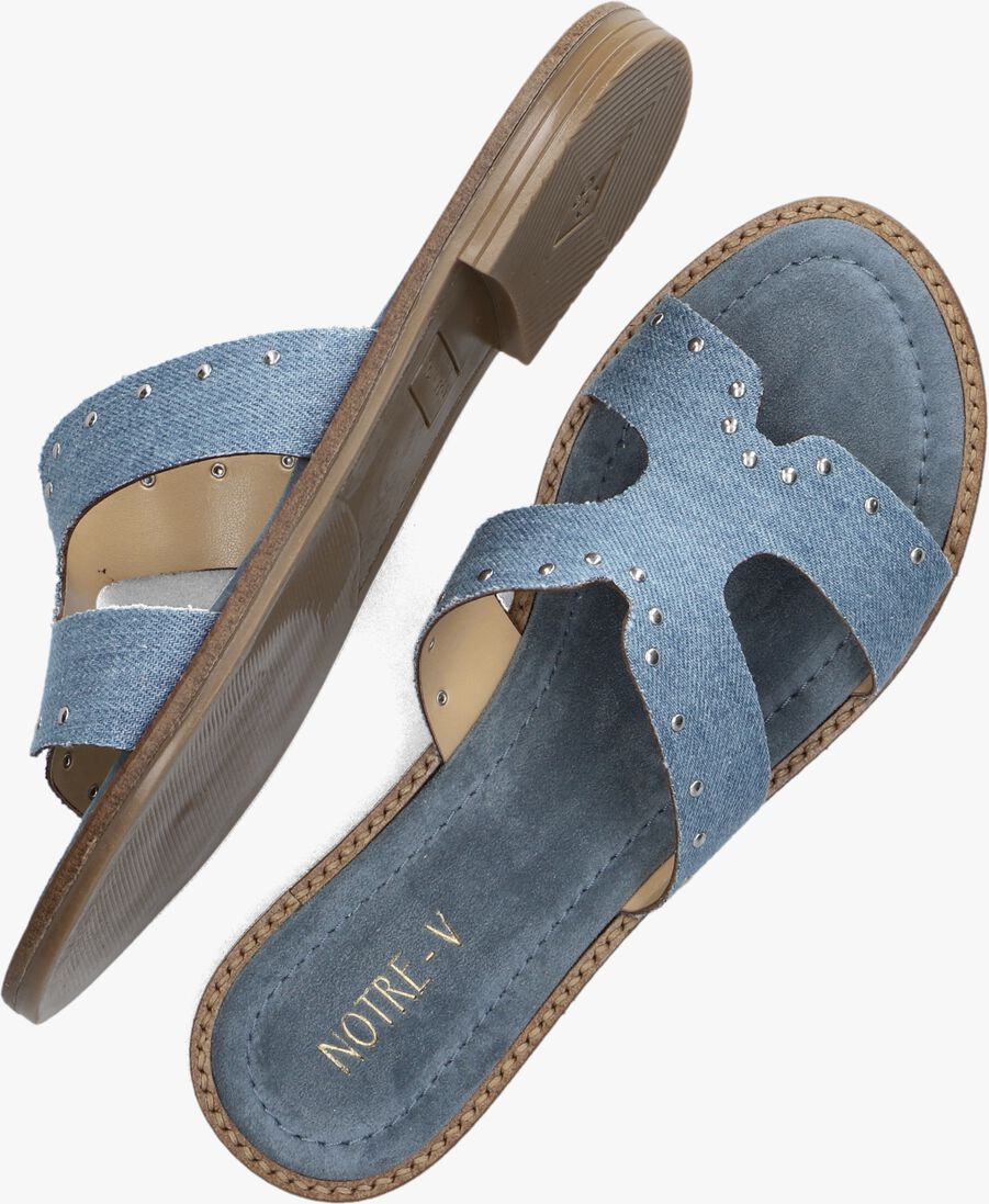 NOTRE-V blauwe notre-v slippers 22743
