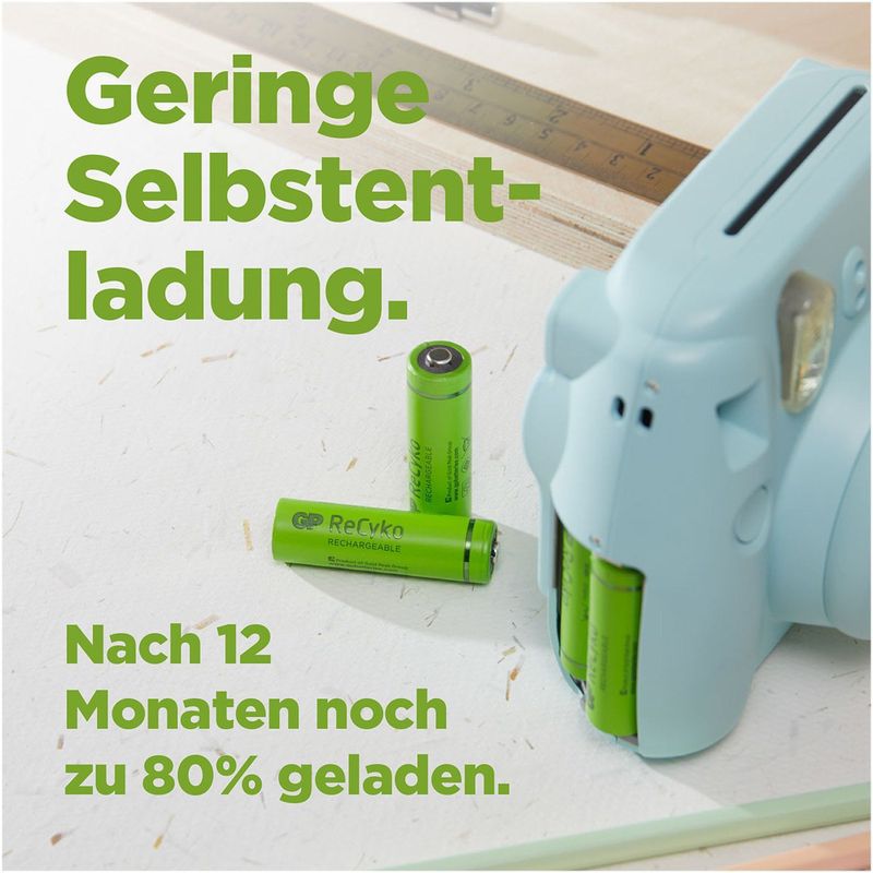 GP - ReCyko - AAA Batterij - 950 mAh - 4 Stuks
