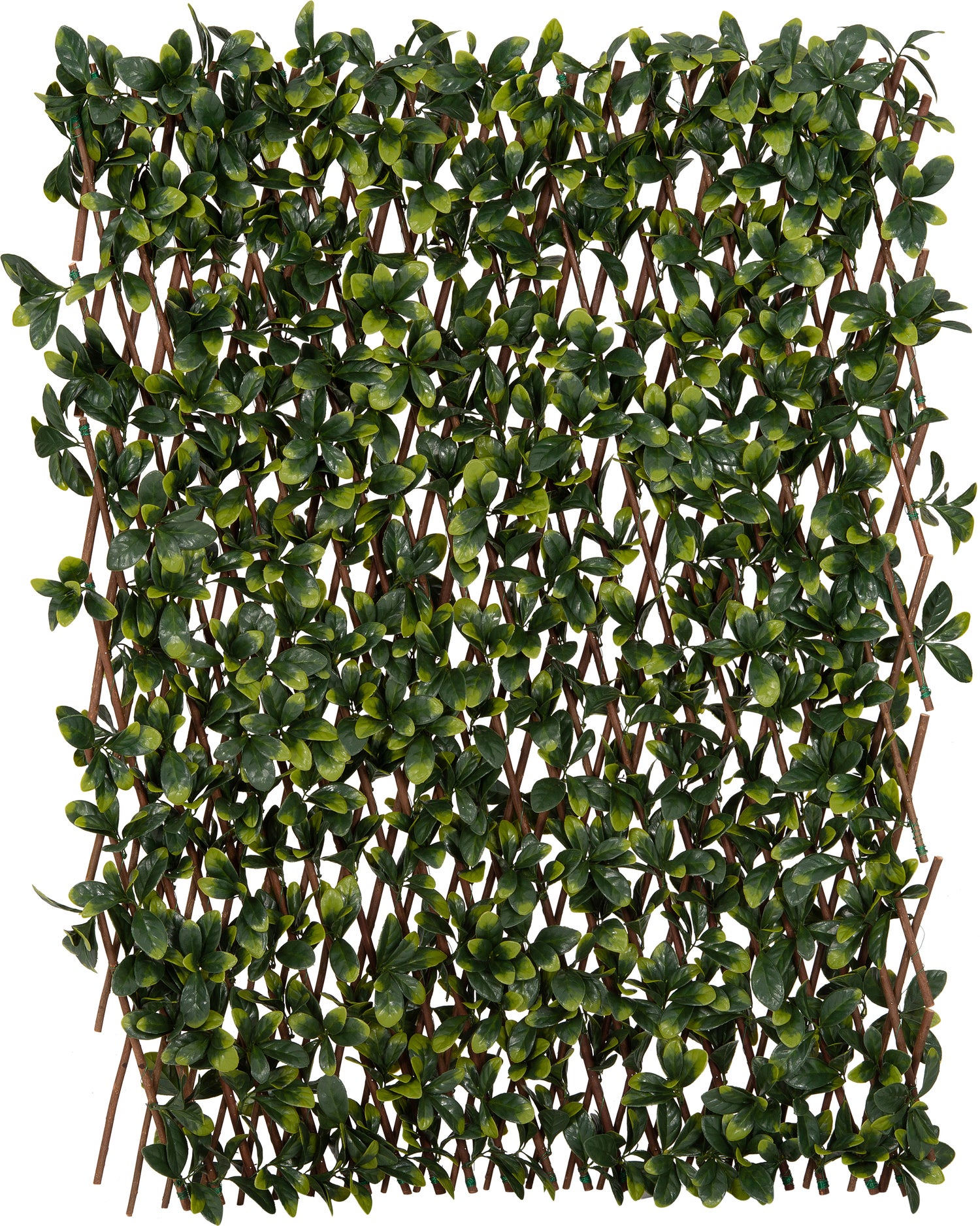 Intratuin klimrek met kunstbladeren groen / bruin / geel 100 x 8 x 200 cm