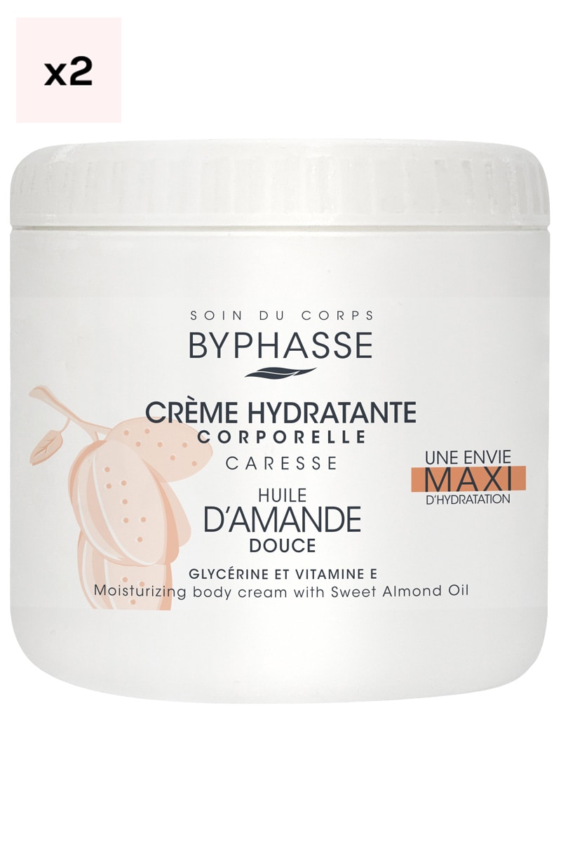 Crèmes hydratantes au beurre de karité - Amande - Corps - 2 x 500 ml