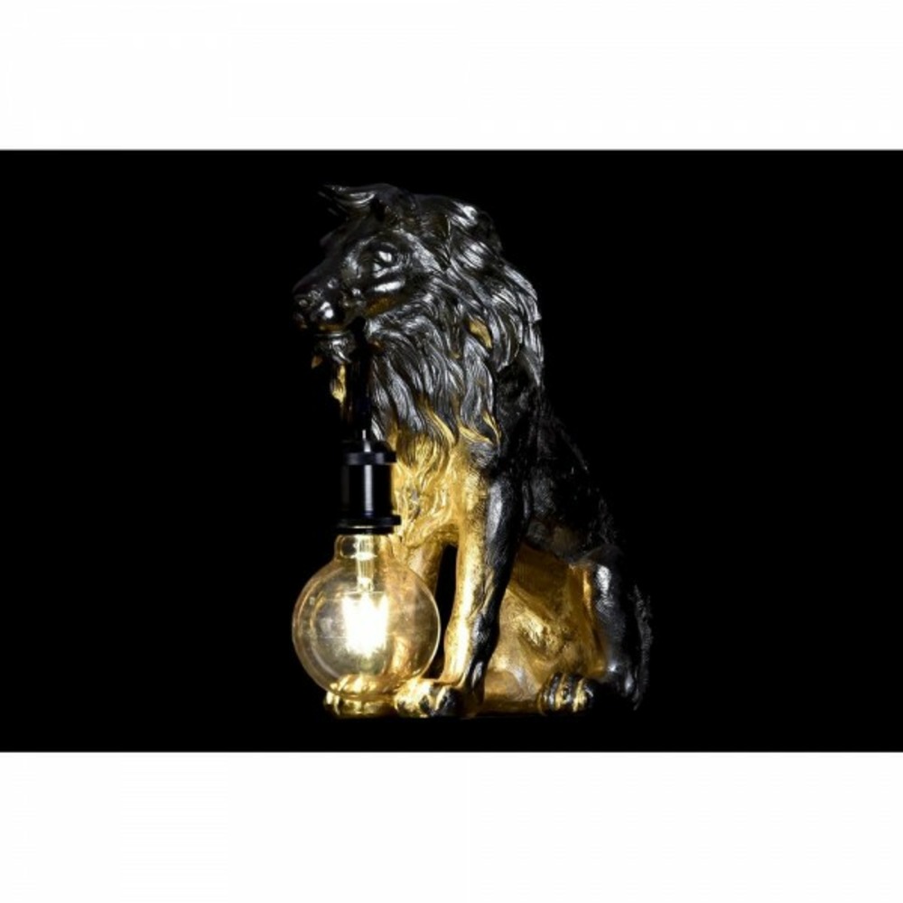 Lampe de bureau doré lion 220 v 50 w (31,5 x 18 x 35,5 cm)