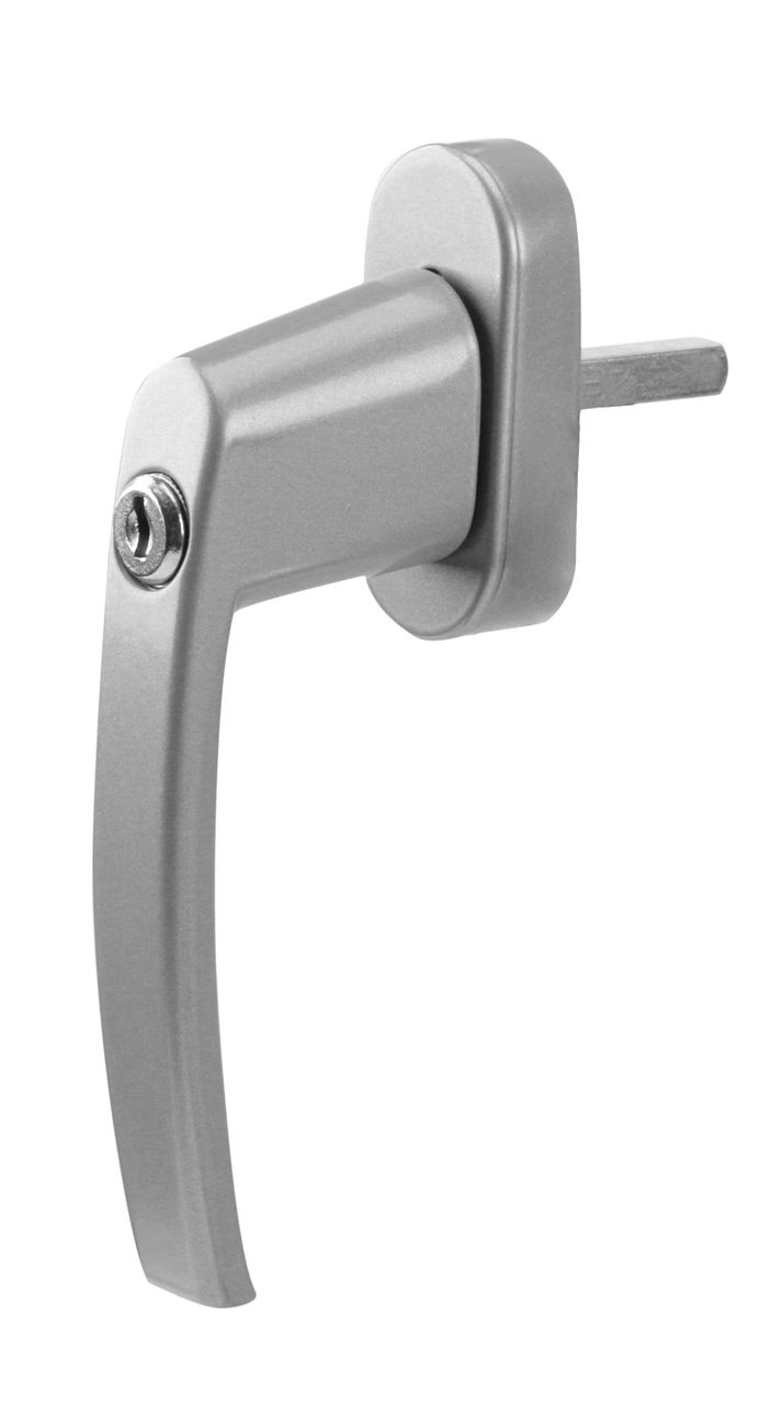 OLYMPIA FGS 100 Abschließbarer Fenstergriff mit 2 Schlüsseln, Silber
