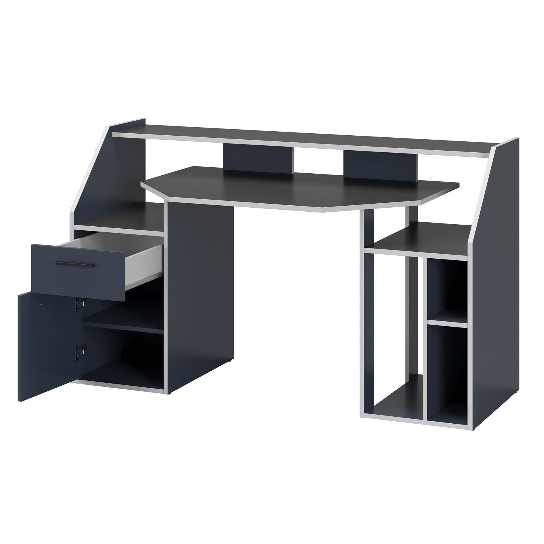 Gamer-Schreibtisch - anthrazit-grau - 160 cm breit
