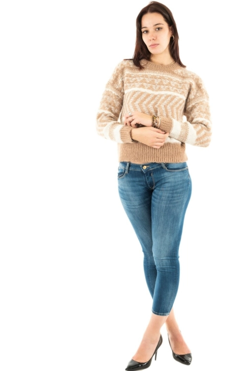 pull hiver only monolisa beige
