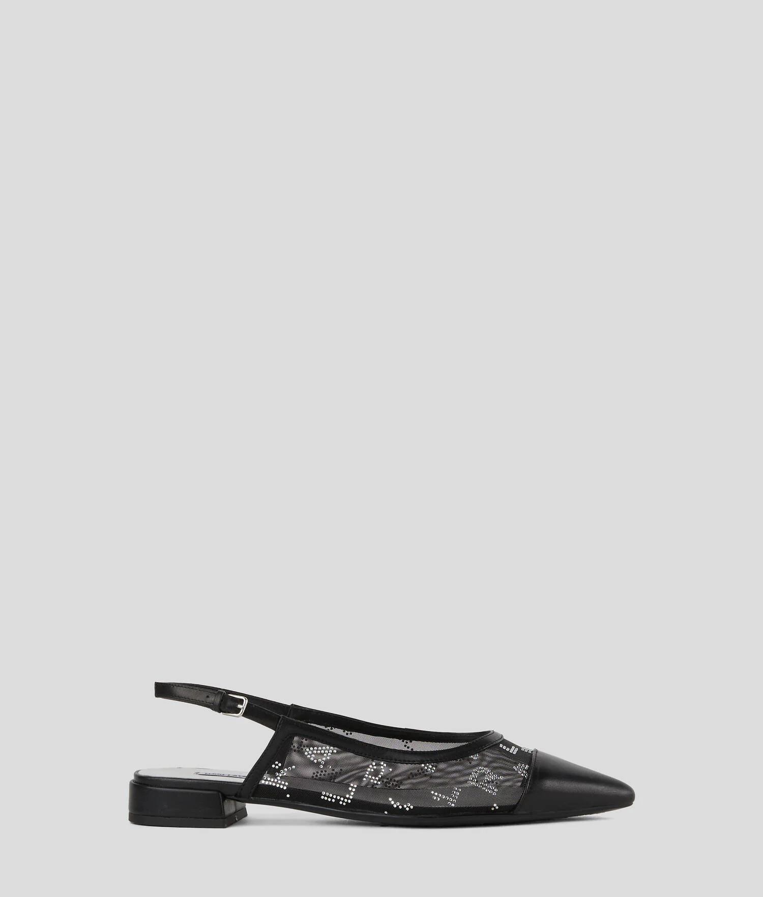 SANDALES À BRIDE ARRIÈRE AVEC STRASS KERRIE - Noir/Argent