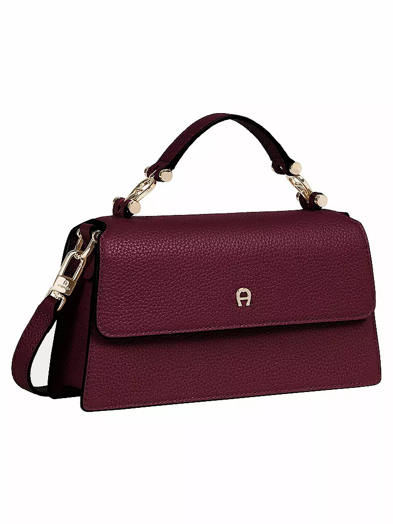 AIGNER Ledertasche - Mini Bag DELIA Small dunkelrot