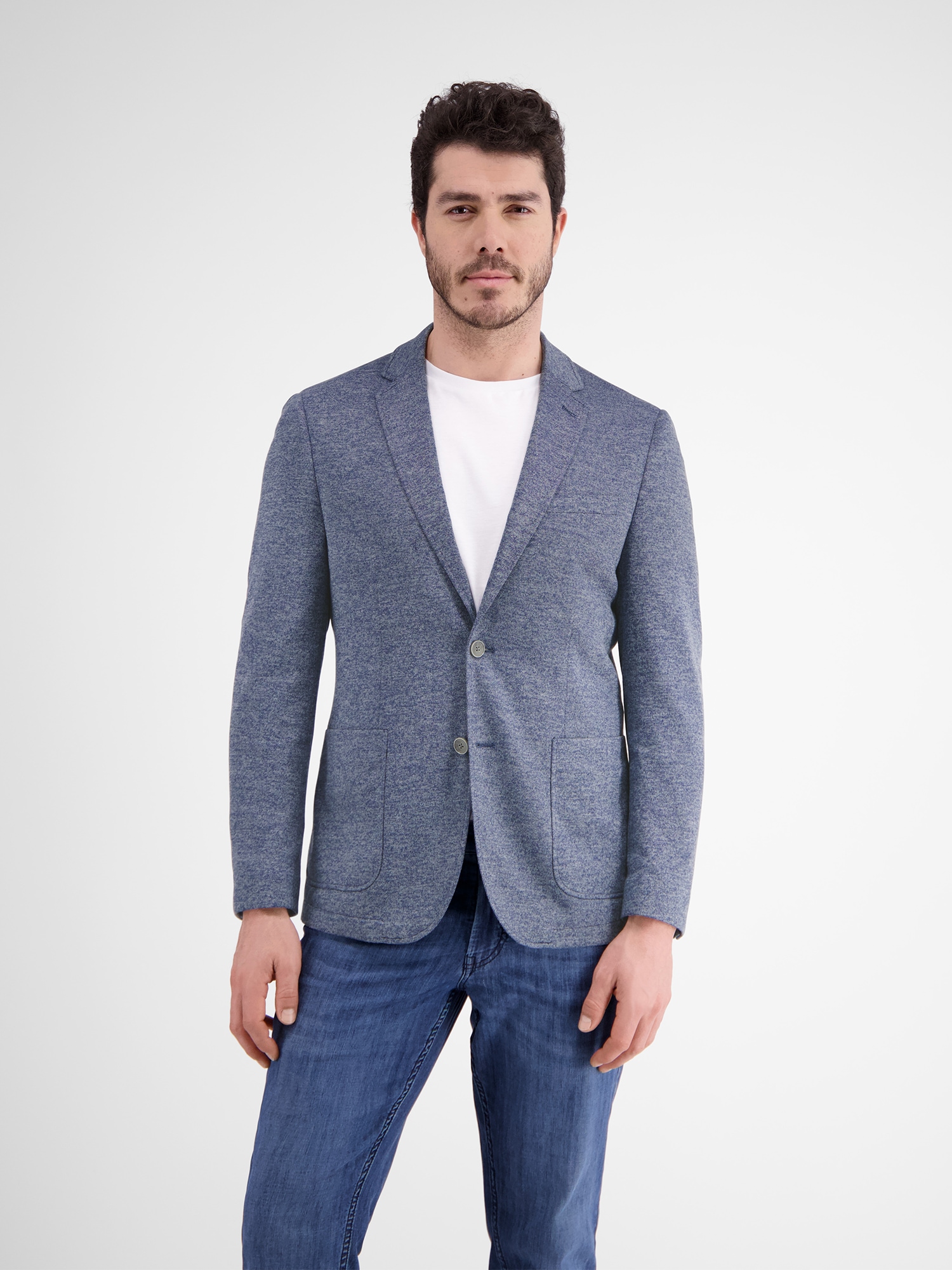 LERROS Jerseysakko »LERROS Jerseyblazer mit Muster im Innenfutter«