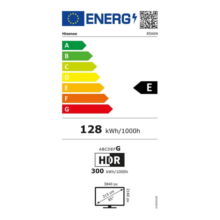 Hisense 85A6N - TV 4K UHD HDR - 215 cm