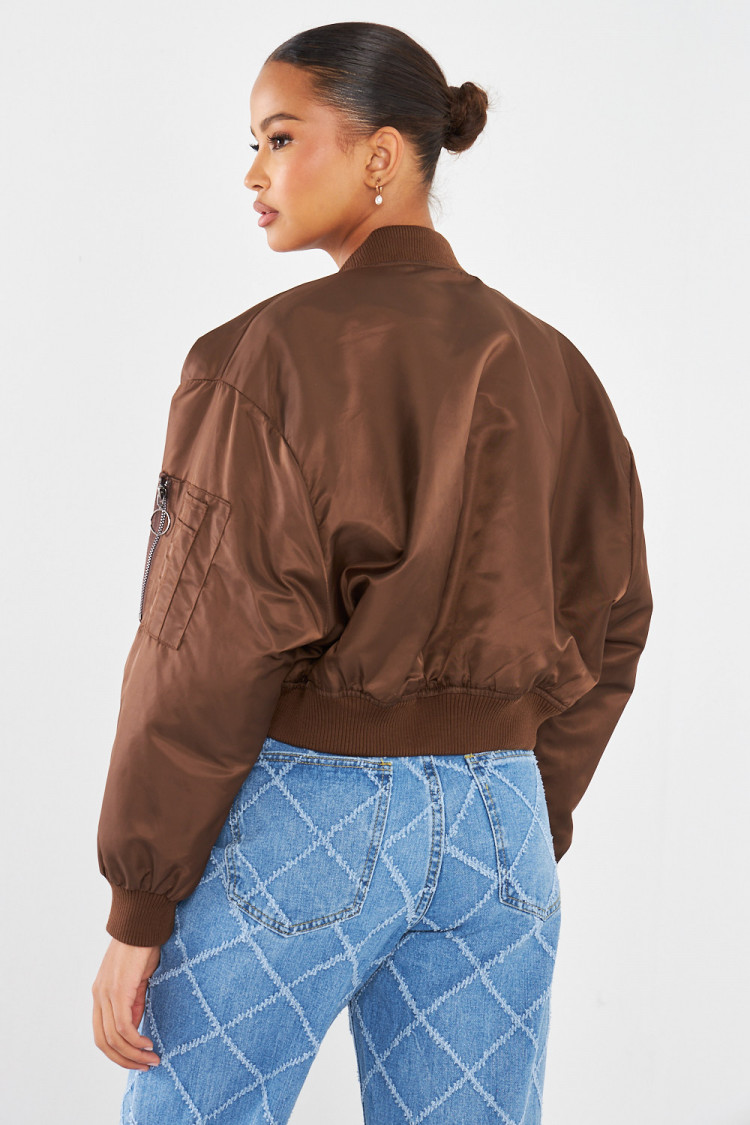Bomber marron court