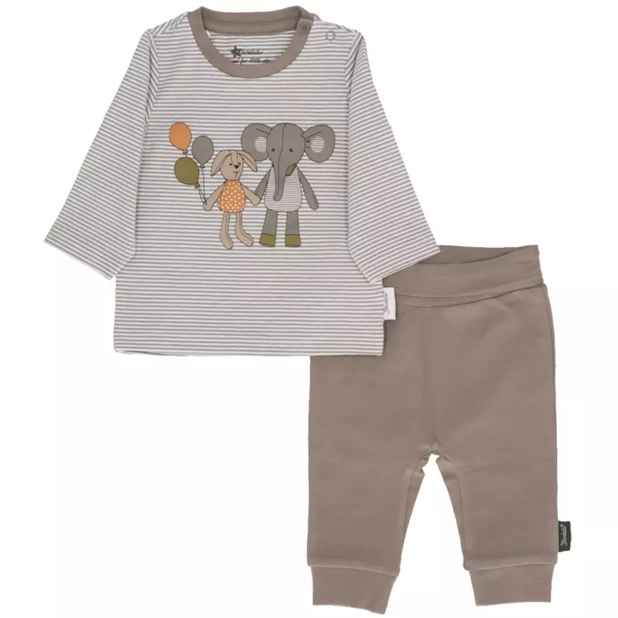 Sterntaler Set Langarmshirt und Hose Eddy grau