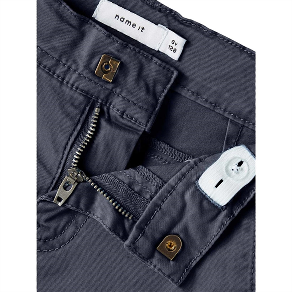 Dark Sapphire Silas Slim Twill Shorts