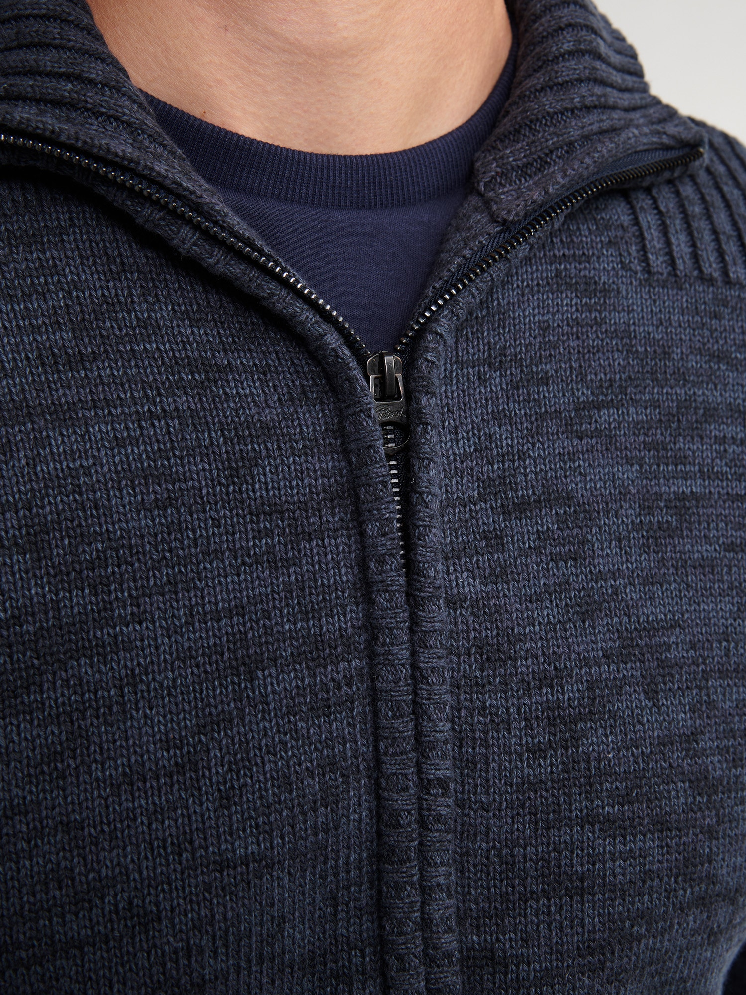 Petrol Industries Strickjacke mit Stehkragen