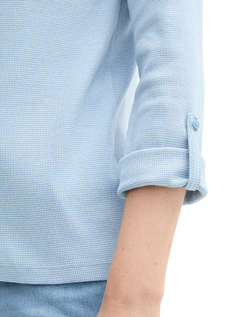 TOM TAILOR Langarmshirt hellblau
