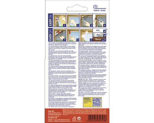 Vervangende rol klittenband voor horren tesa Insect Stop Comfort 5,6 m