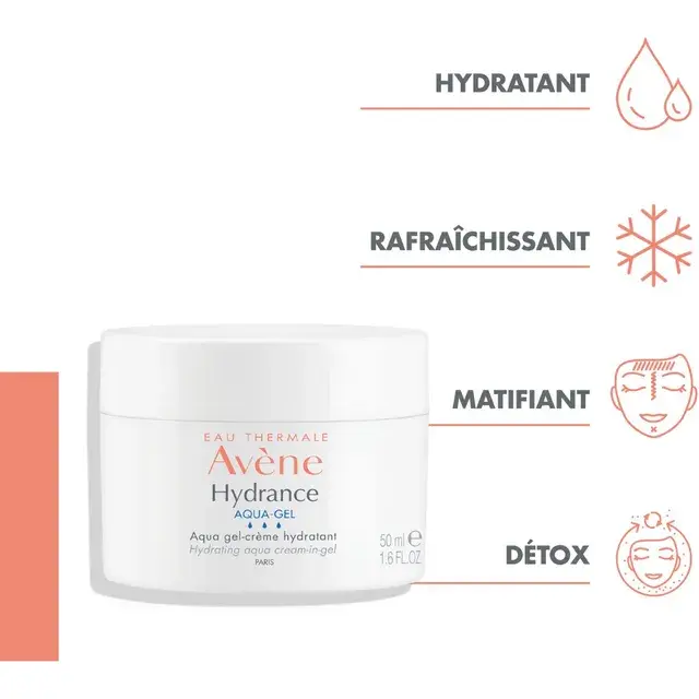 Gel-crème Hydrance Aqua-Gel Avène - Pot de 50 ml