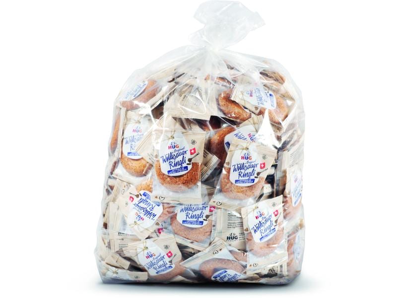 HUG Guetzli Willisauer Ringli Original 1er 250 Stück Süsse Gebäckspezialität aus Willisau
