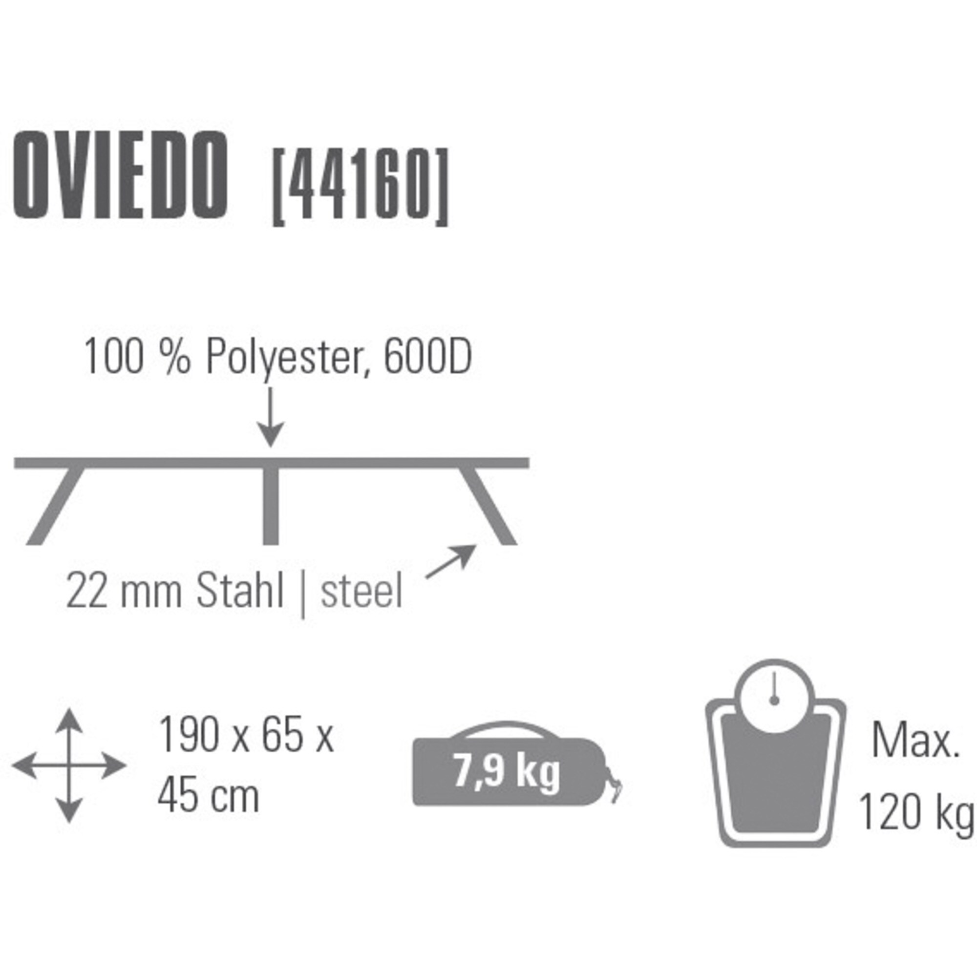 High Peak Camping-Bett Campingliege Oviedo