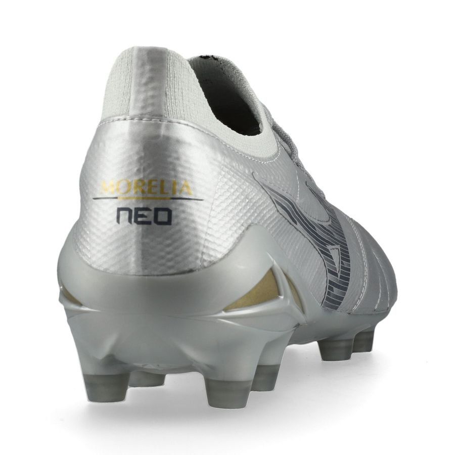 Mizuno Morelia Neo IV Beta Elite FG/AG Platinum Silver - Argent/Gris