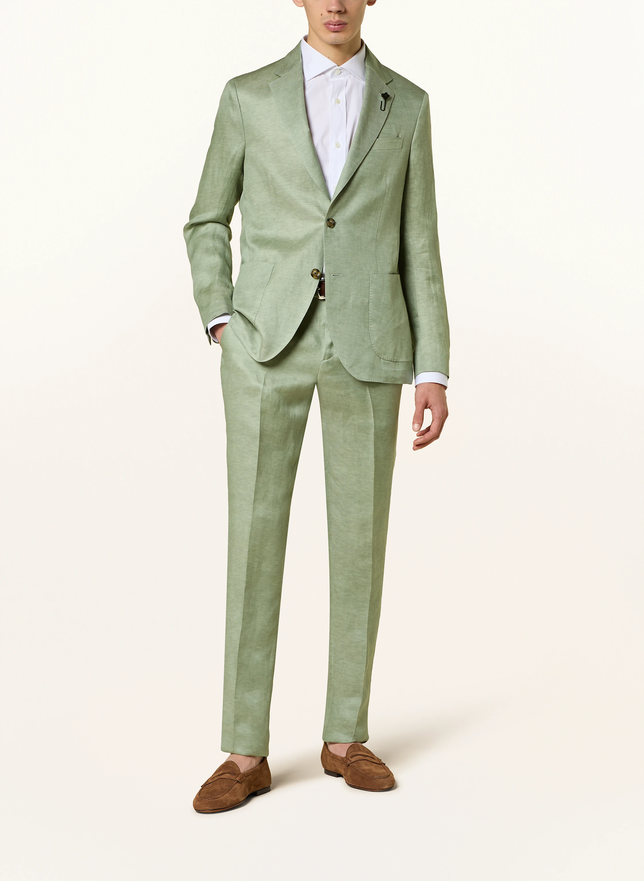 LARDINI Anzugsakko Extra Slim Fit aus Leinen