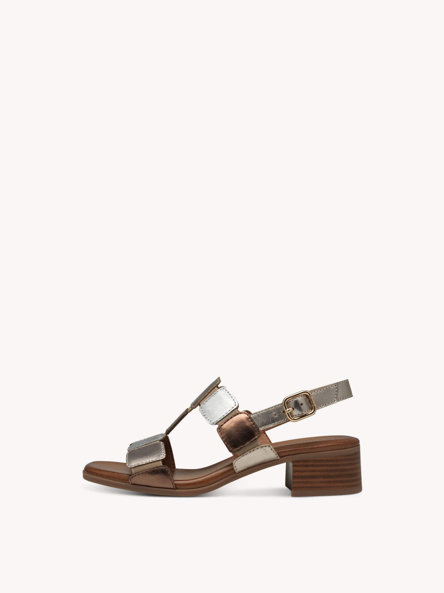Leren Sandaaltje - metallic