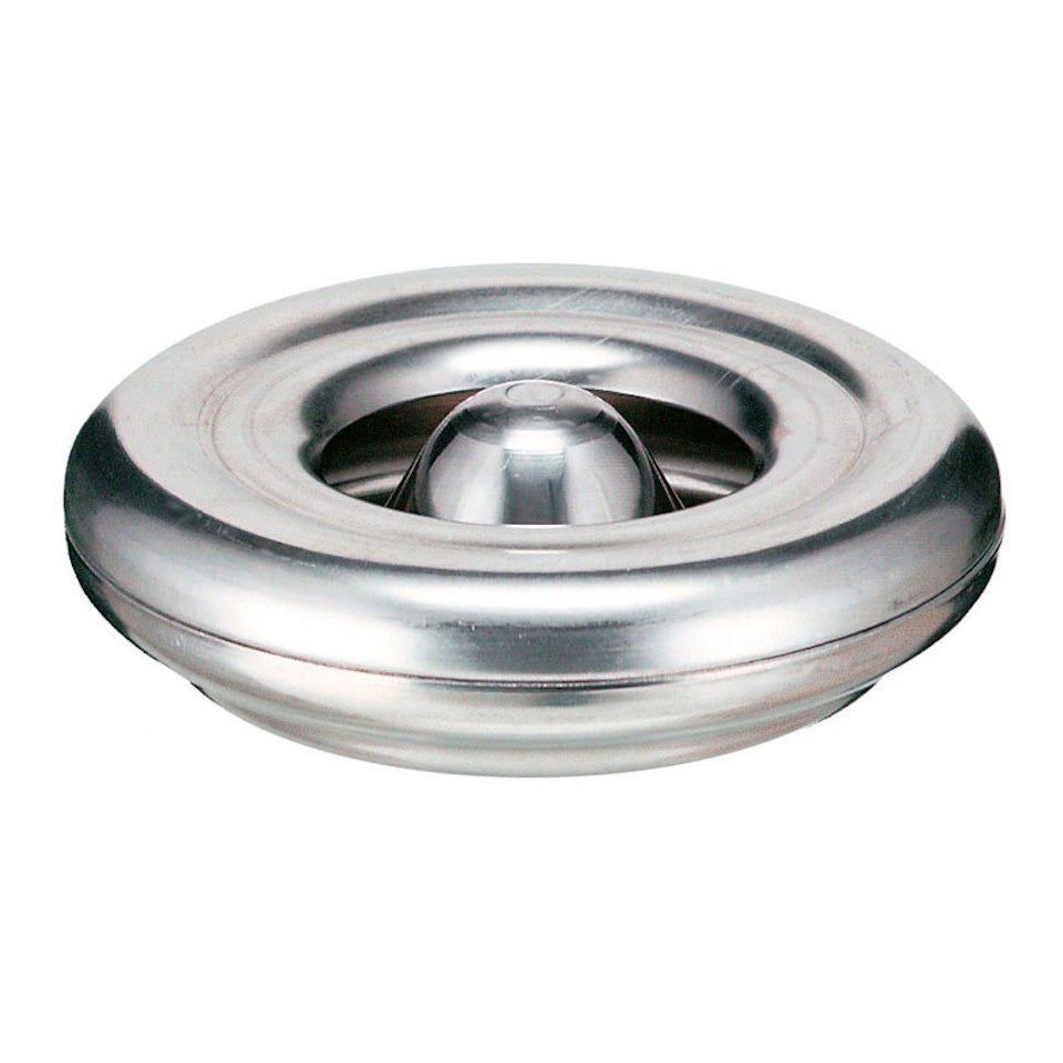 PROREGAL Brandblussende tafelasbak van aluminium HxØ 6 x 12 cm Zilver