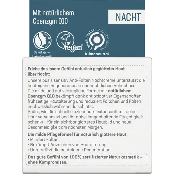 basis sensitiv Anti-Falten Nachtcreme