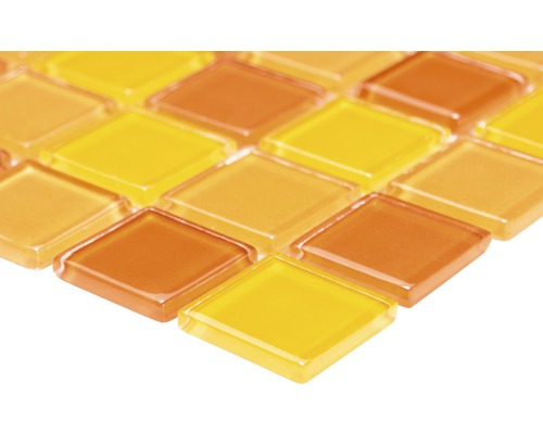 Glasmozaïek CM 4523 mix rood/oranje/geel 30,2x32,7 cm
