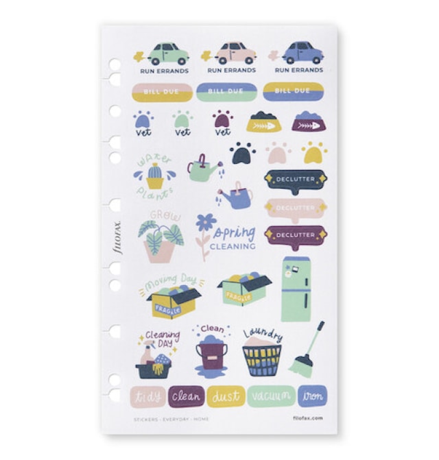 Klistremerker A5/Personal Bullet Journal Home 284-pack