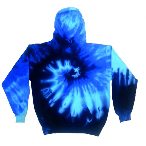 Moletom com capuz tie-dye arco-íris, Colortone