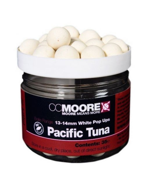 Cc Moore Pacific Tuna White Pop Ups 13-14mm - Aas -