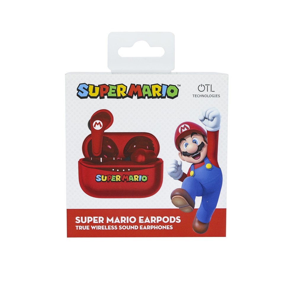 OTL - TWS Earpods - Super Mario Rød