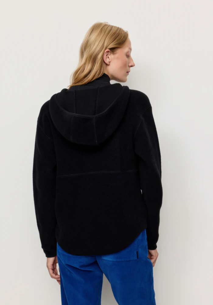 Recolution Fleece-Hoodie Forsthia Black