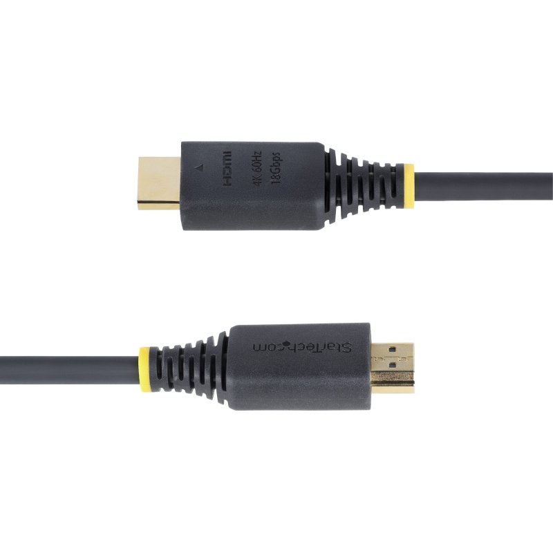 StarTech.com Câble HDMI Haut Débit de 4m Certifié Premium, 4K 60Hz/1440p 144Hz, HDR10/HDCP 2.2/ARC, 18Gbps, Cordon HDMI 2.0 UHD pour TV/Moniteur/Affichage, Gaine TPE