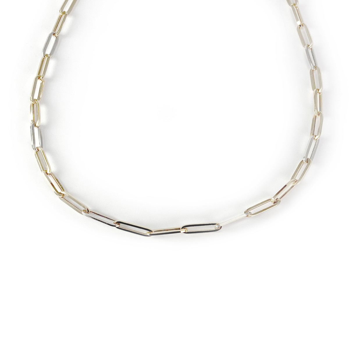 Collier d'occasion 2 ors 375 maille cheval 55 cm