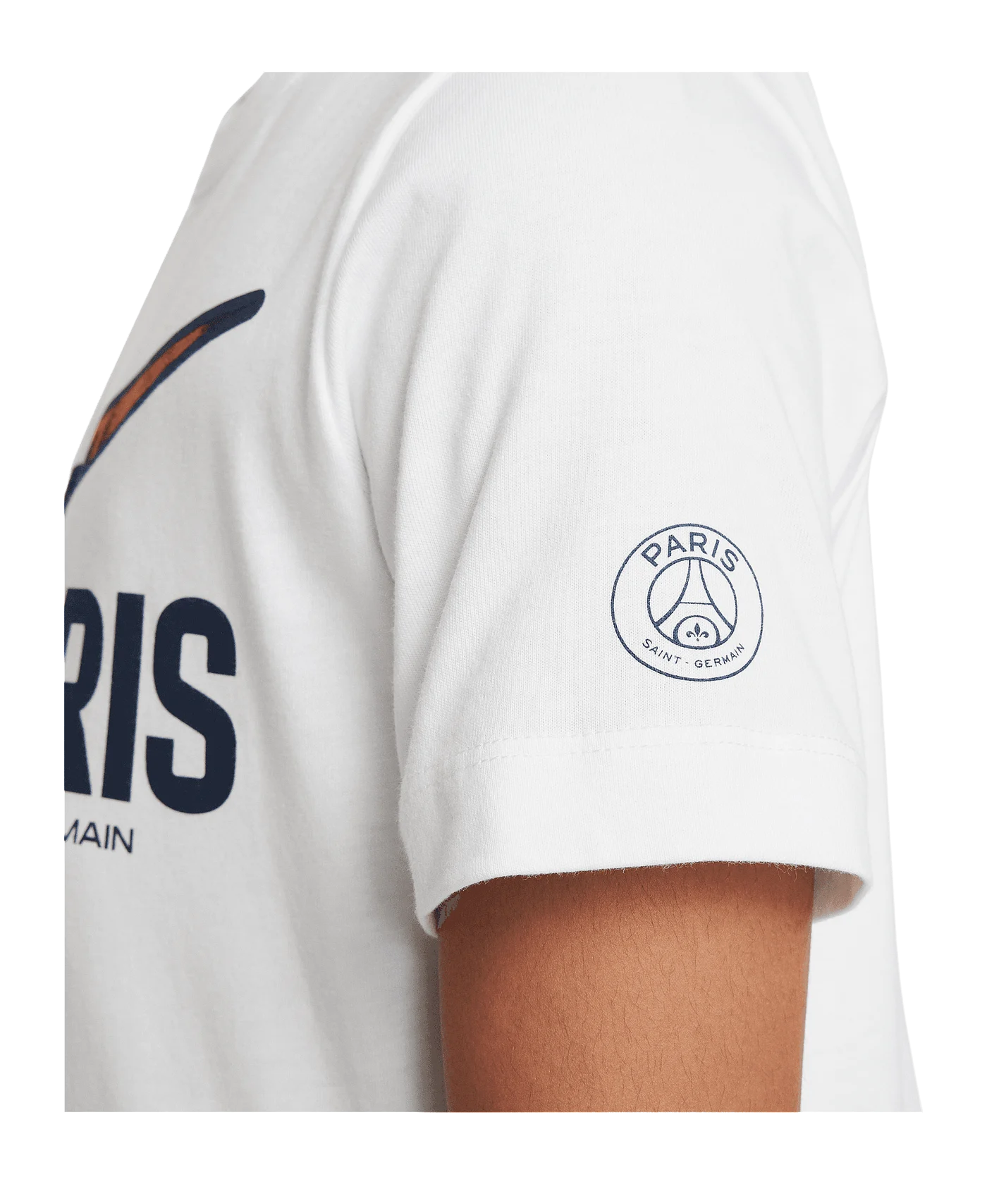 Nike Paris St. Germain Swoosh T-Shirt Kids Weiss F100