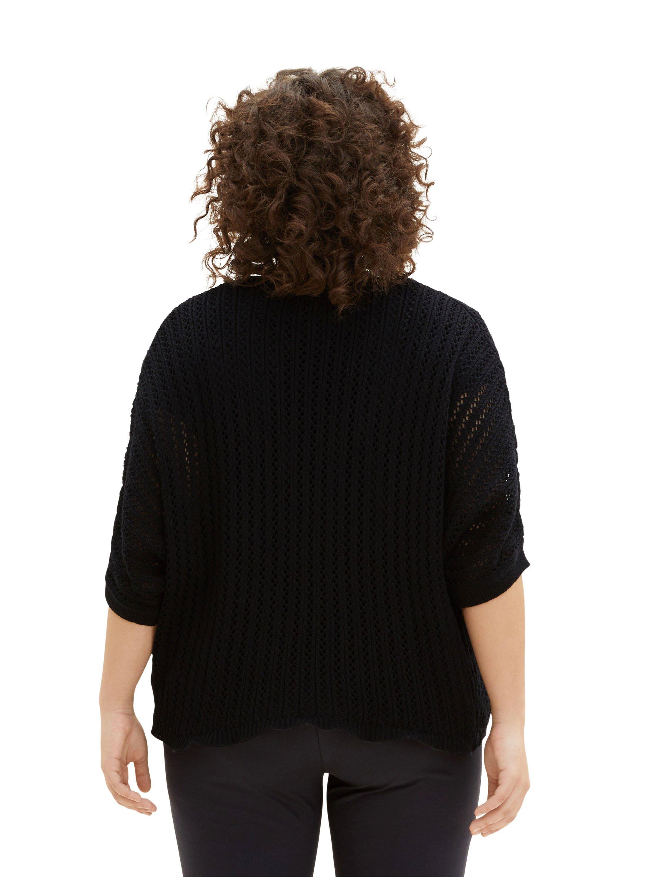 Verschlussloser Cardigan mit 3/4-Arm