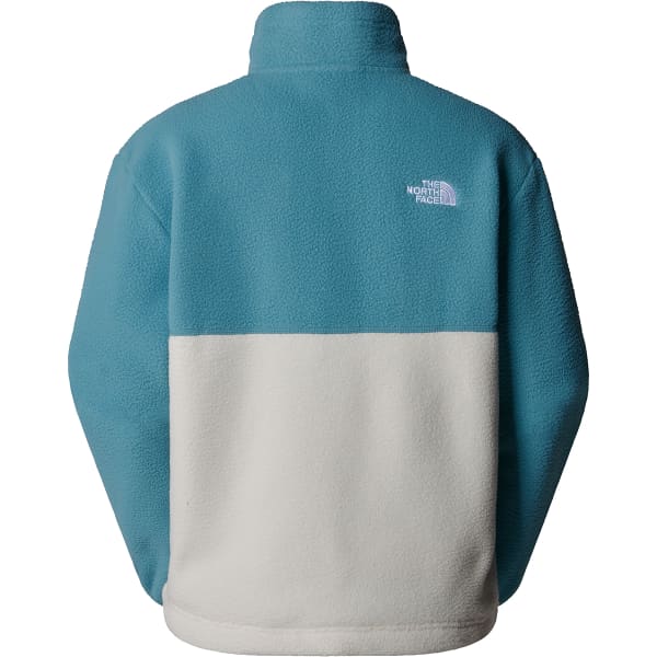 Sweat polaire THE NORTH FACE W YUMIORI 1/4 ZIP ALGAE BLUE/WHITE DUNE/MIDNIGHT PETROL