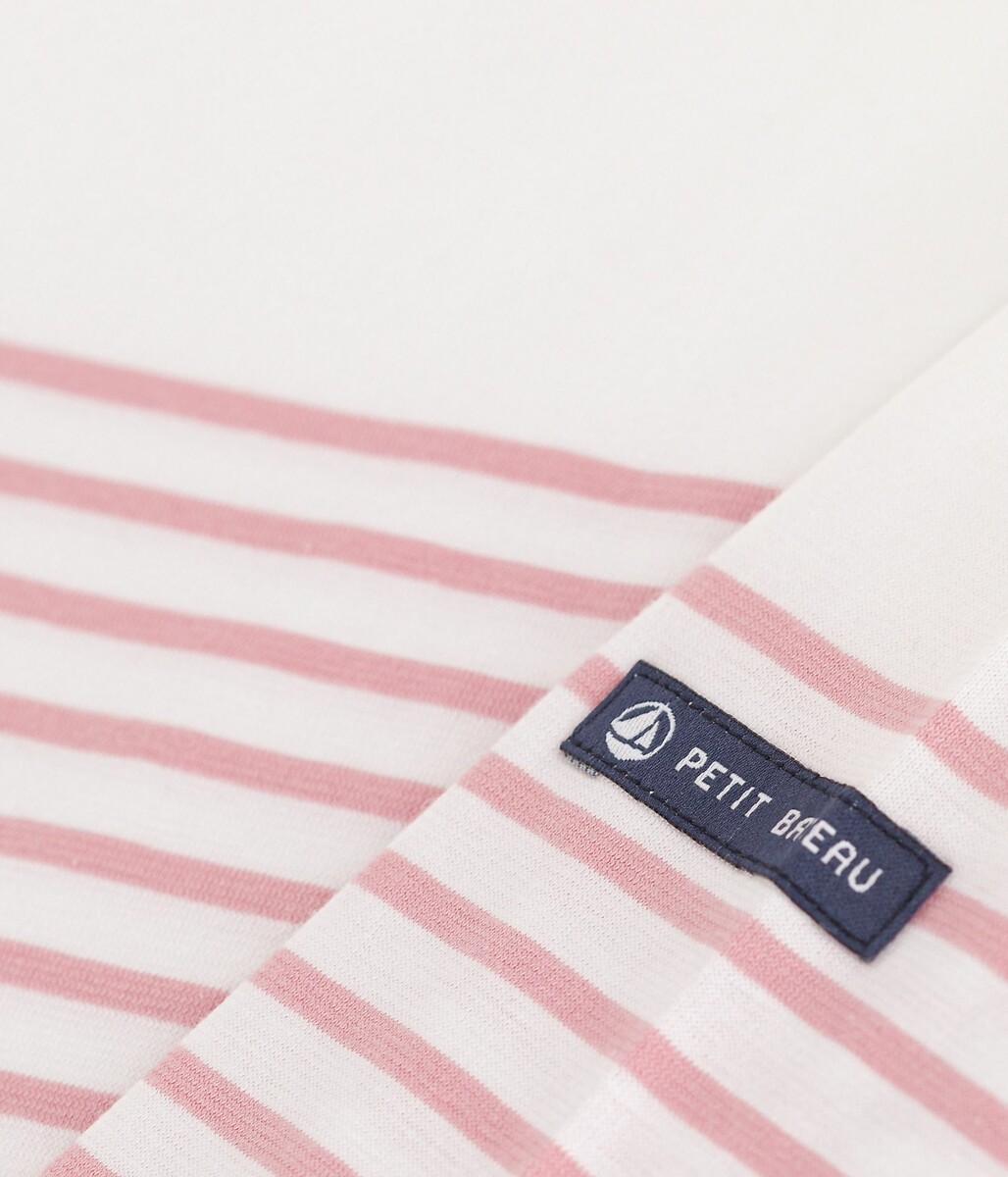 PETIT BATEAU<br>Camisa azul-marinho de manga comprida, em algodão