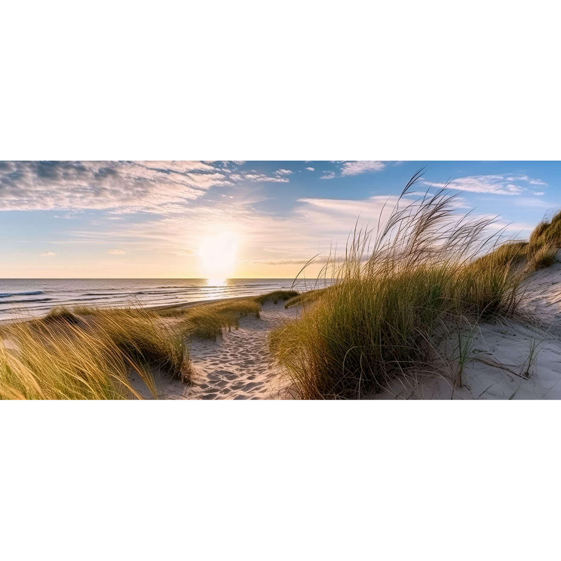 Keilrahmenbild STRANDLANDSCHAFT - 140x60 cm