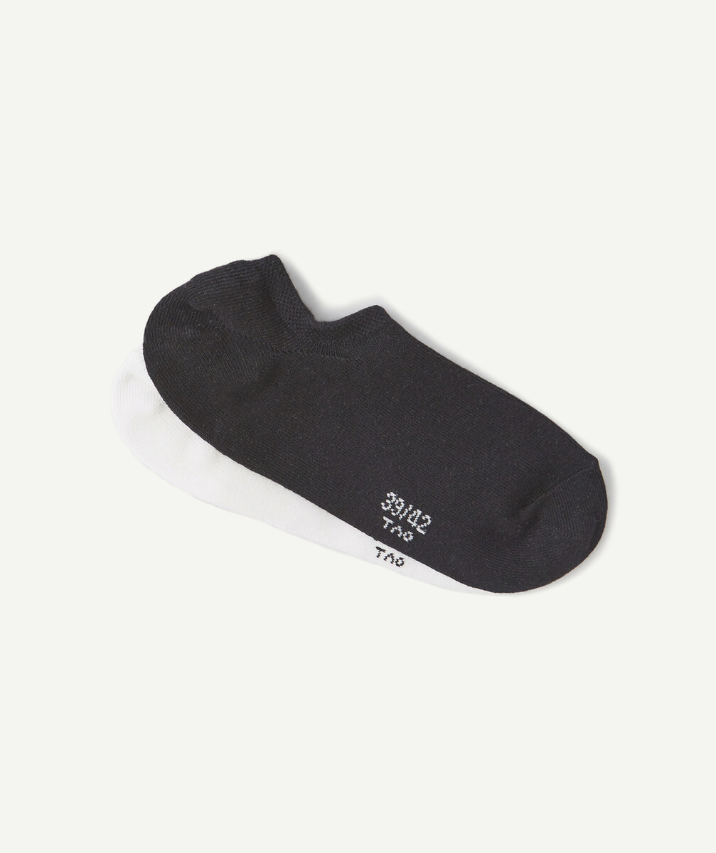 LE LOT DE 2 CHAUSSETTES BASSES NOIRES ET BLANCHES
