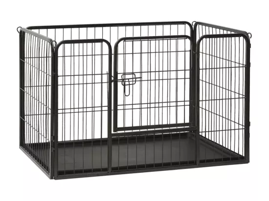 Parc pour chiots acier noire 91.5 x 59 x 61 cm 02_0000570