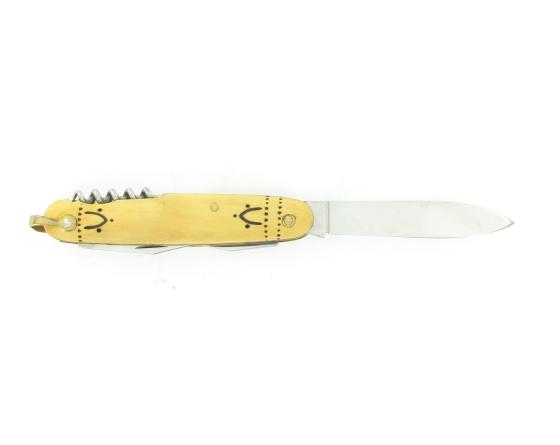 Navette - 6 pièces - Manche en Buis avec pyrogravure Couteaux de Poche par Nontron