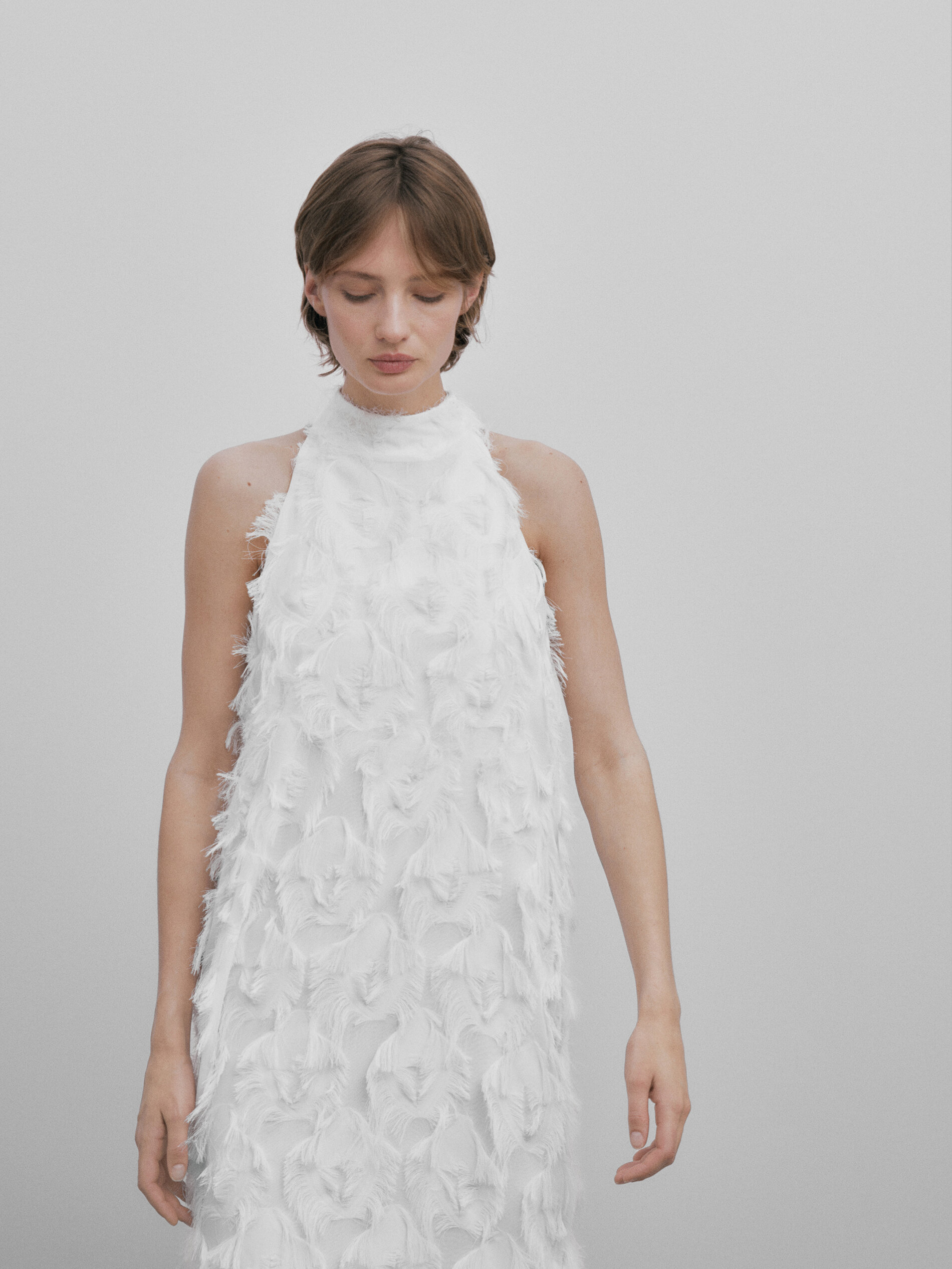 Vestido frente única decepcionante - Studio - BRANCO