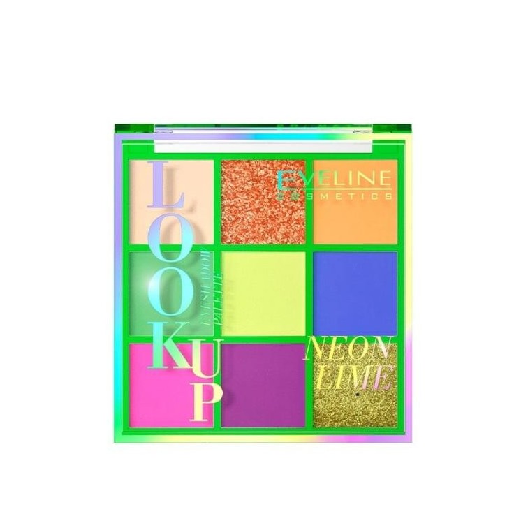 Eveline Eyeshadow Palette met 9 Neon Lime kleuren