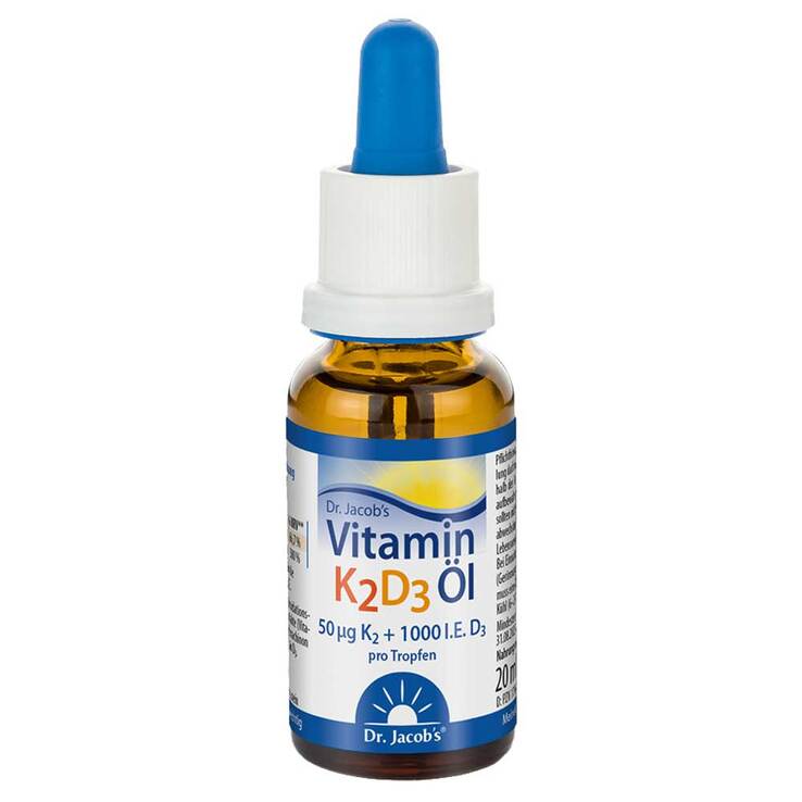 Vitamin K2D3 Öl Dr. Jacob`s, 20 ml