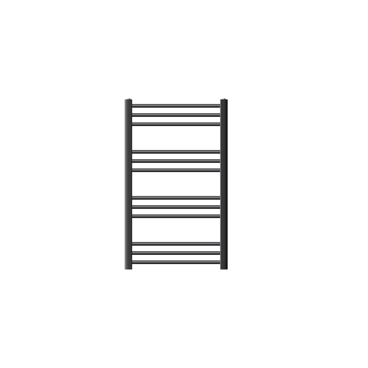 ECD Germany Sahara badkamerradiator - 600 x 800 mm - antraciet - gebogen met zijaansluiting - radiator handdoekwarmer handdoekdroger